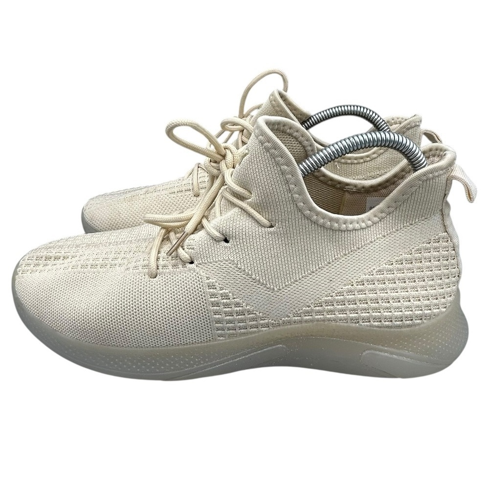 PONY PP1 Base Men’s Cream Knit Sneakers Size 11 Casual Athletic Shoes - Picture 6 of 13
